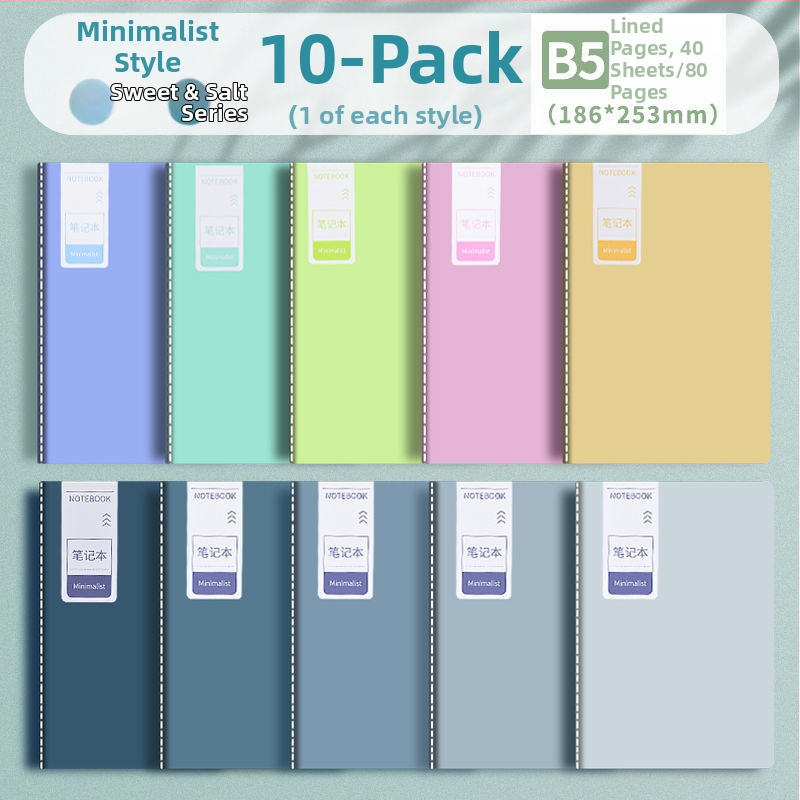 Pehme koopia hulgimüük lihtne märkmik märkmik odav väärtuslik A5 harjutusraamat B5 päevik A4 mustandipaberraamat