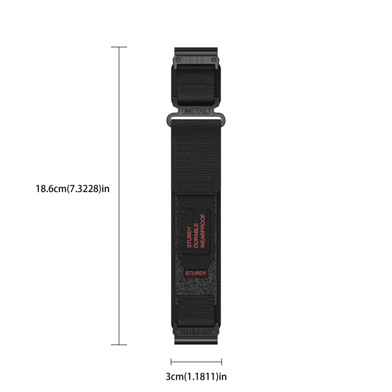 26mm 22mm Jiaming Fenix 7X Pro 6X 5 nailonrihma ja kaheosalise takjapaelaga käepaela jaoks