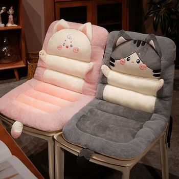 Armas kass integreeritud toolipadi talvine autoiste soe padi kontori pikalt istuv toolipadi seljatugi