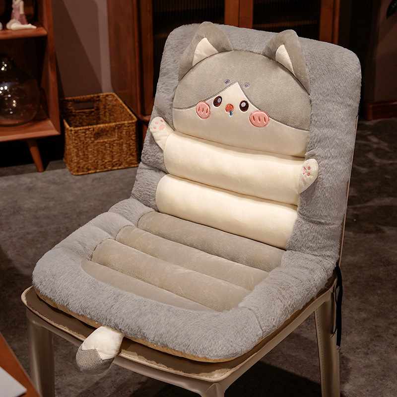 Armas kass integreeritud toolipadi talvine autoiste soe padi kontori pikalt istuv toolipadi seljatugi