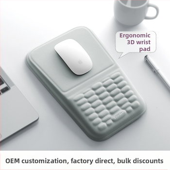 Mäluvahust randmehiirepadi, pehme, aeglaselt tagasilöögiga, nahasõbralik, lihtne kontoripadi, silikoonist randmehiirepadi