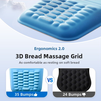 Mäluvahust randmehiirepadi, pehme, aeglaselt tagasilöögiga, nahasõbralik, lihtne kontoripadi, silikoonist randmehiirepadi