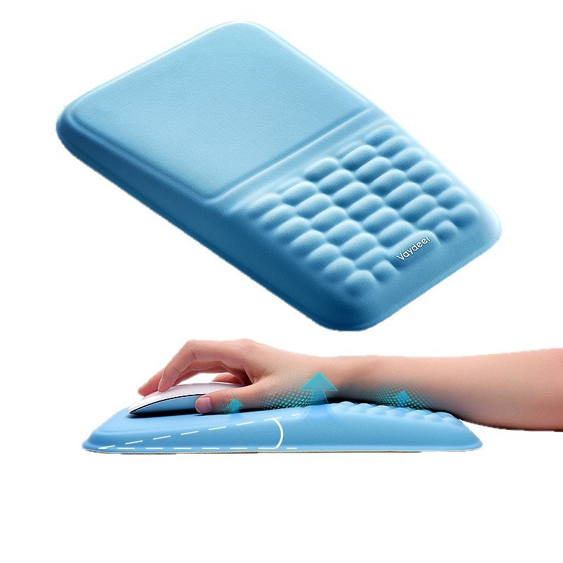 Mäluvahust randmehiirepadi, pehme, aeglaselt tagasilöögiga, nahasõbralik, lihtne kontoripadi, silikoonist randmehiirepadi