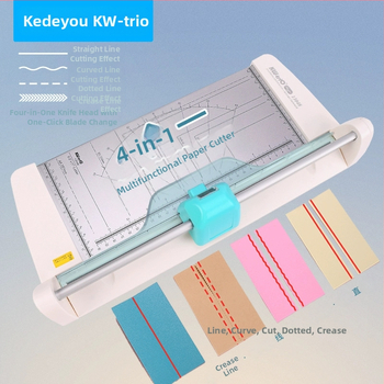 Kedeyou KWTRIO 13048 многофункционален метален нож за хартия, нож за тежко рязане четири в едно