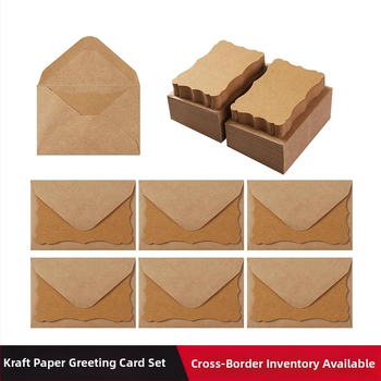 Loominguline jõupaberist õnnitluskaart Retro tühja lainega pitsist käeshoitav sünnipäeva-tänupäeva õnnistuskaardi ümbrikuülikond