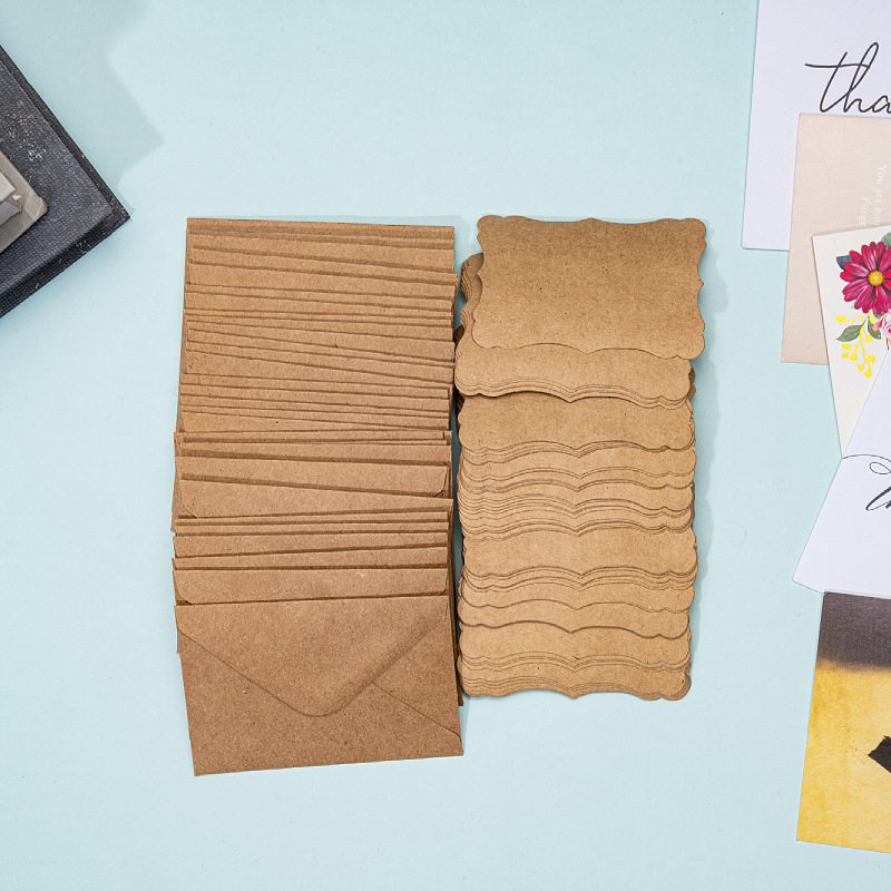 Loominguline jõupaberist õnnitluskaart Retro tühja lainega pitsist käeshoitav sünnipäeva-tänupäeva õnnistuskaardi ümbrikuülikond