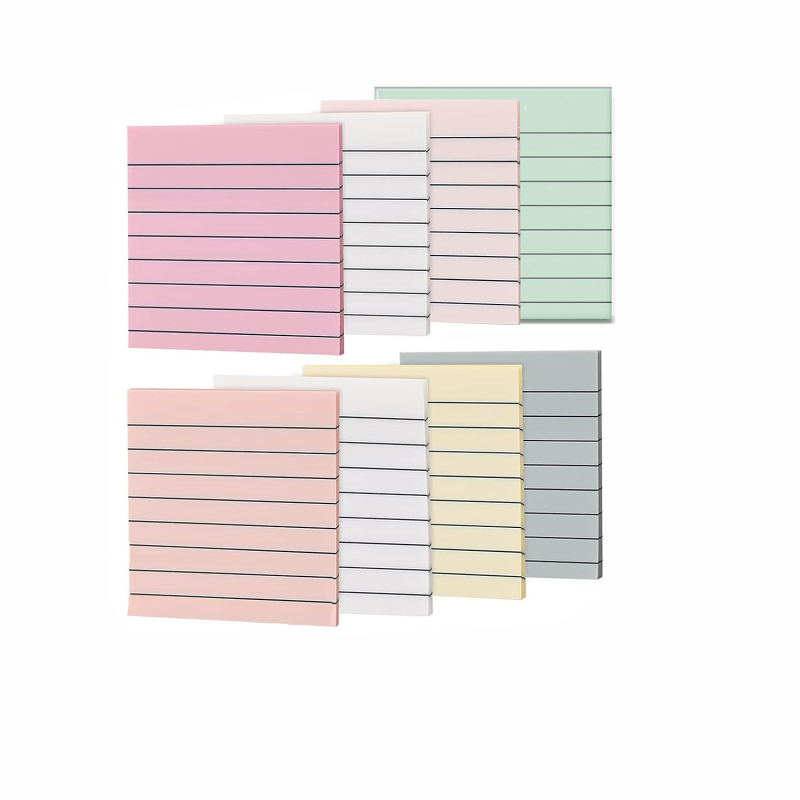 Az új, határokon átnyúló, vízszintes vonalas jegyzettömb, öntapadós, téphető, piros post-it jegyzettömbök, kis PepsiCo üzenetmatricák