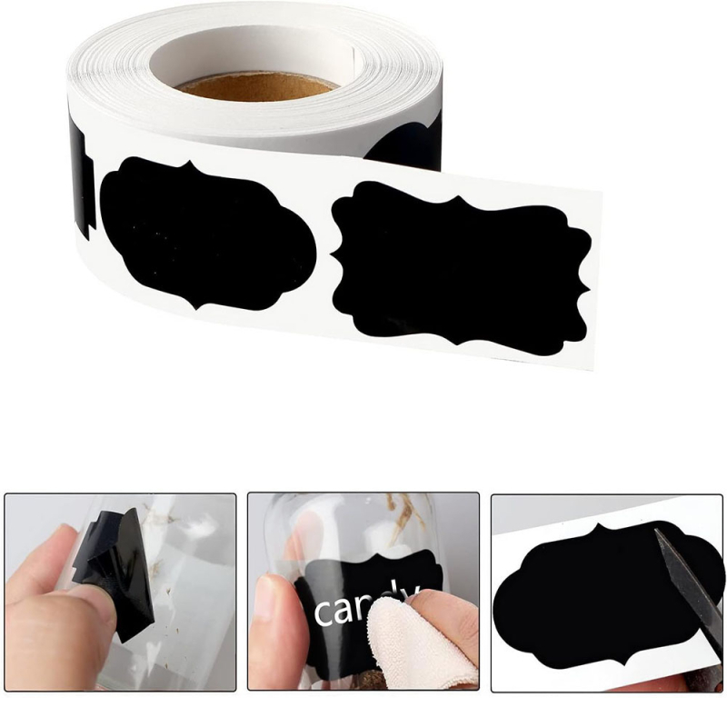 Hulgimüügis jõulukinkekleebistele saab kirjutada käsitsi valmistatud toidu Masoni klaaspudelipurgi pvc tahvlikleebise etiketi