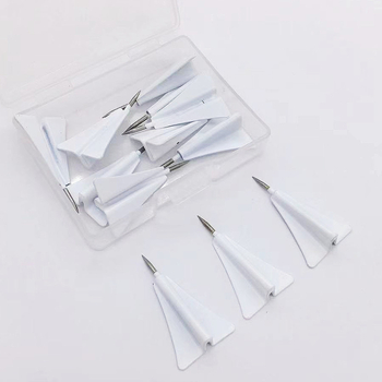 „Factory Direct“ kūrybingas trimatis metalinis orlaivio smeigtukas kamštinei lentai, veltinio dekoratyvinis I formos vinių smeigtukas