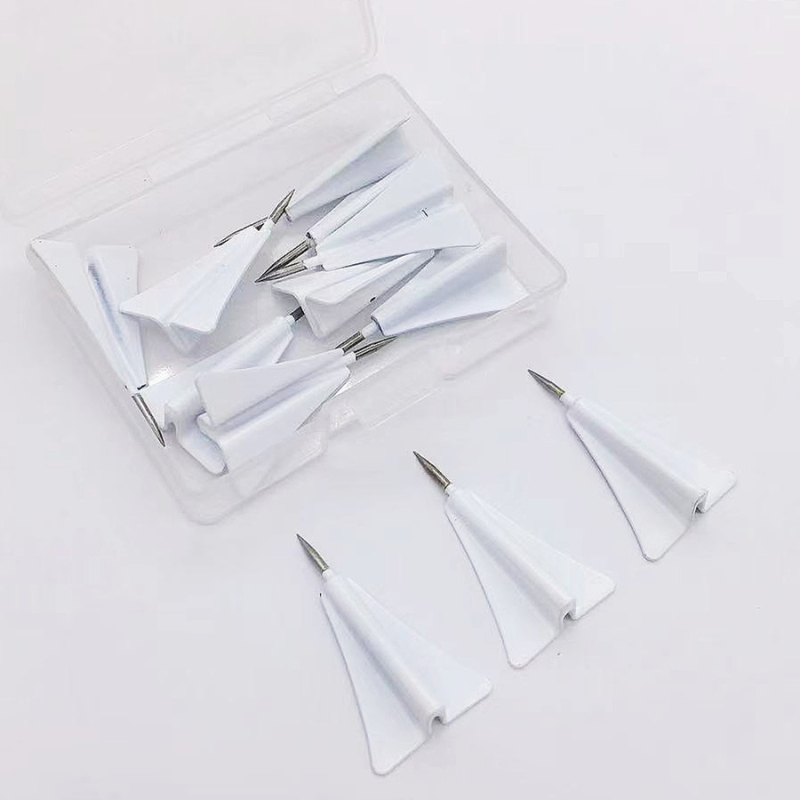 „Factory Direct“ kūrybingas trimatis metalinis orlaivio smeigtukas kamštinei lentai, veltinio dekoratyvinis I formos vinių smeigtukas