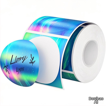 Leminyun lāzera termodrukas papīra pašlīmējošās uzlīmes, karsts izpārdošana, 50 apaļas termodrukas īpašais piedāvājums