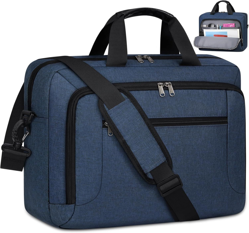 Geantă de laptop de mare capacitate, geantă de umăr reglabilă, geantă de mână multifuncțională impermeabilă, geantă de mână pentru laptop