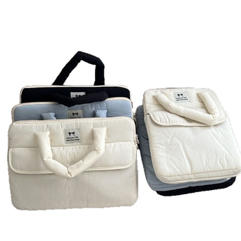 Mažas, lengvas ir naštą mažinantis moteriškas medvilninis burbulinės plėvelės krepšys iš „Fresh Satchel“ 10/13 colių planšetinio kompiuterio krepšio.