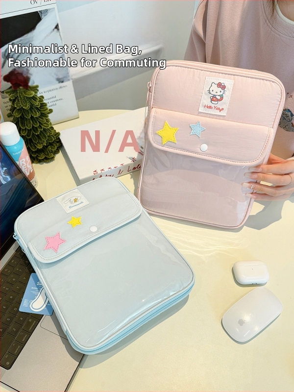 Нова чанта за съхранение на таблети Sanrio Cartoon Fashion, вътрешна чанта за есен и зима, 11-инчова чанта за лаптоп