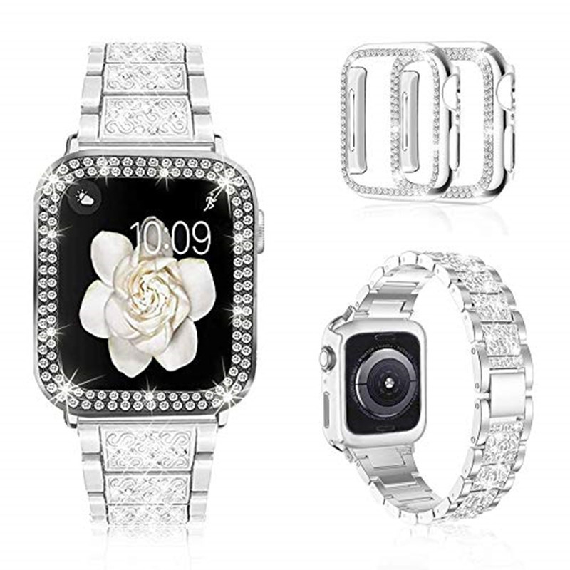 Apple Watch rihma jaoks Apple Watch 1-7 SE kell iWatch sulamist teemantmetallist rihm