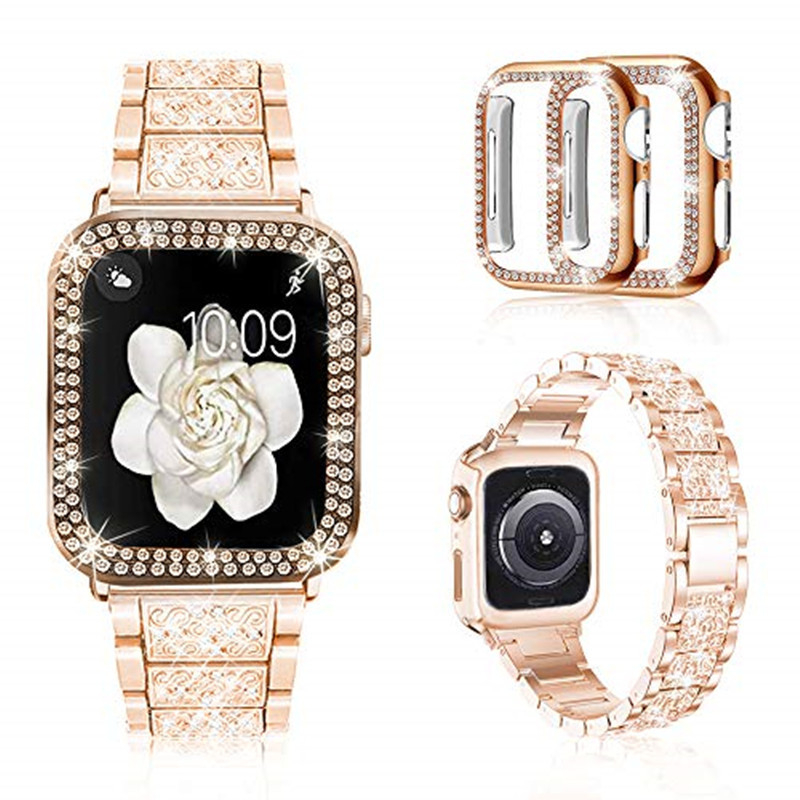 Apple Watch rihma jaoks Apple Watch 1-7 SE kell iWatch sulamist teemantmetallist rihm