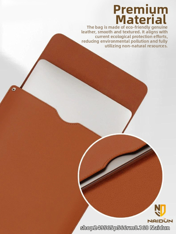 „Nai Dun“ naujas nemagnetinis nešiojamojo kompiuterio vidinis krepšys, skirtas „Apple M2“, „Huawei“, „Lenovo Xiaoxin“ 14 colių odiniam krepšiui