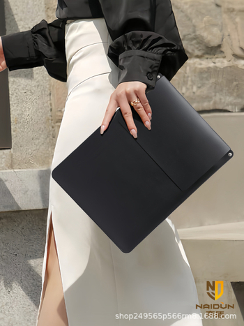 „Nai Dun“ naujas nemagnetinis nešiojamojo kompiuterio vidinis krepšys, skirtas „Apple M2“, „Huawei“, „Lenovo Xiaoxin“ 14 colių odiniam krepšiui