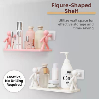 Μικρή βάση αποθήκευσης ατόμων, επιτοίχια βάση αποθήκευσης καλλυντικών μπάνιου χωρίς τρυπήματα, βάση οργάνωσης βάζων μπαχαρικών κουζίνας, βάση αποθήκευσης σπιτιού