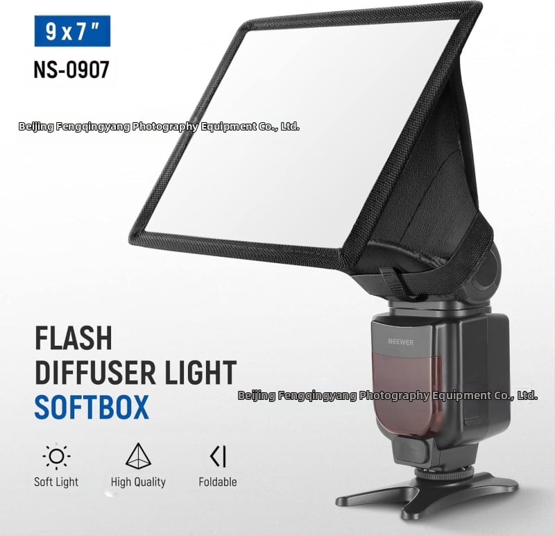 Uuem ülemine välklamp, väike pehme valguskate, peegelkaamera mikro ühekordne väline kuppelvalgusti 15x12,5cm