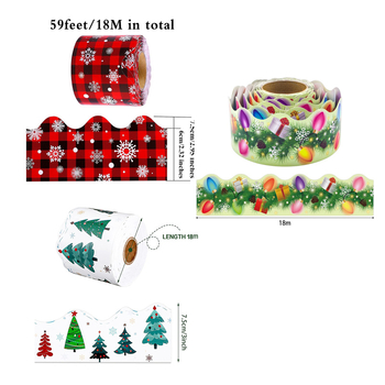 laos hulgimüügis jõuluelementide kujundus etiketi kaunistus ruumi tahvel teadetetahvli ääris isetegemise kleebiste valmistamine