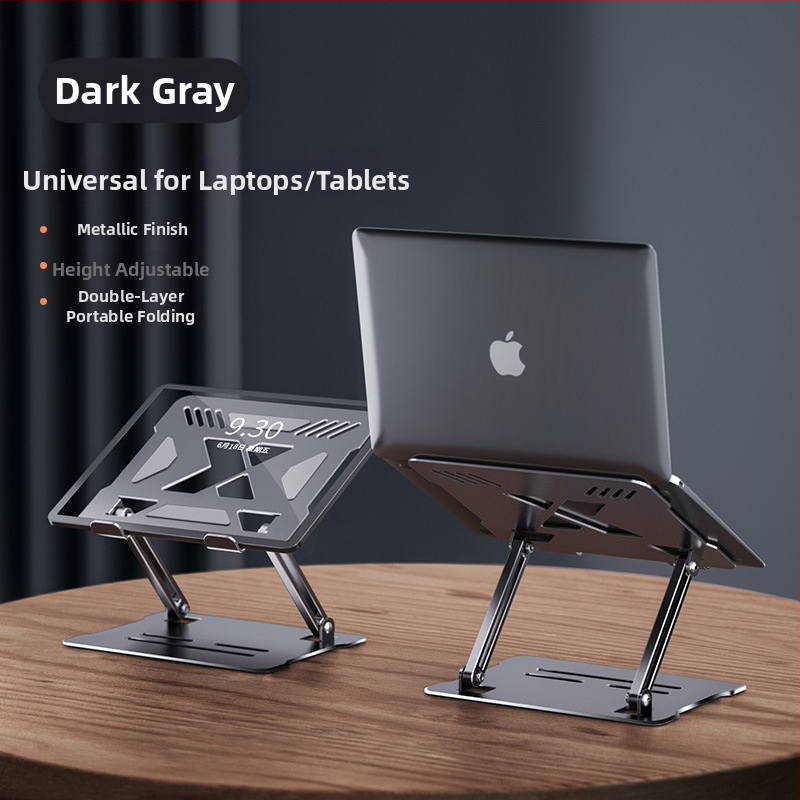 Jahutav sülearvuti alus, reguleeritav, reguleeritav alus, alumiiniumsulamist lauaarvuti kõrgendav riputatud riiul