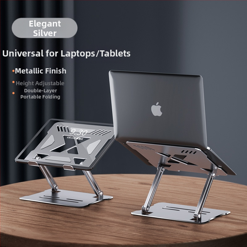 Jahutav sülearvuti alus, reguleeritav, reguleeritav alus, alumiiniumsulamist lauaarvuti kõrgendav riputatud riiul