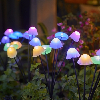 Lampă solară cu apă transfrontalieră nouă, lampă LED decorativă colorată pentru exterior, lampă cu ciuperci, peisaj pentru curte, atmosferă de gazon