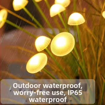 Νέα διασυνοριακή ηλιακή λάμπα νερού εξωτερικού χώρου, πολύχρωμη διακοσμητική λάμπα LED για γκαζόν, αυλή, τοπίο, ατμόσφαιρα, λάμπα μανιταριού