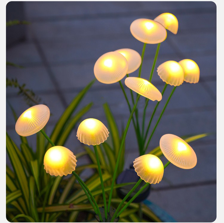 Lampă solară cu apă transfrontalieră nouă, lampă LED decorativă colorată pentru exterior, lampă cu ciuperci, peisaj pentru curte, atmosferă de gazon