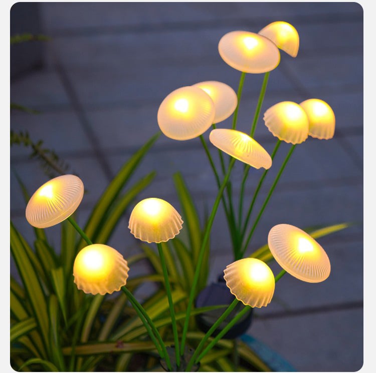 Lampă solară cu apă transfrontalieră nouă, lampă LED decorativă colorată pentru exterior, lampă cu ciuperci, peisaj pentru curte, atmosferă de gazon