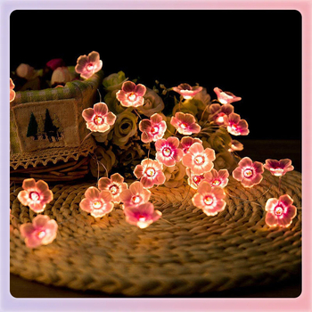 ✅ LED медна тел светло розова цветна светлинна верига за външна декорация на двора форма мигащ фенер с момиче сърце изцяло медна тел