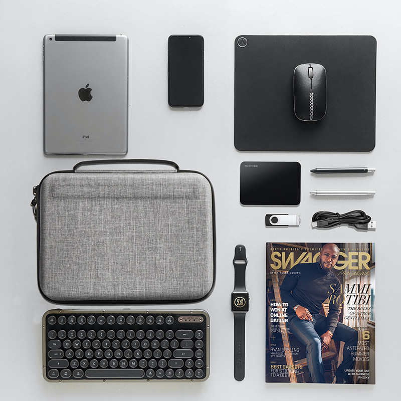 iPadi arvutikoti kaitseümbris 12,9-tollisele 10,8-tollisele õlasabale, mitmeotstarbeline andmekaabli hoiukarp