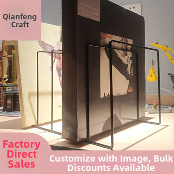 Nordic Ins Iron Triangle Book and Newspaper Sheet Creative Office Desktop Bookshelf Storage Storage Station Sheet Repair Cross-border