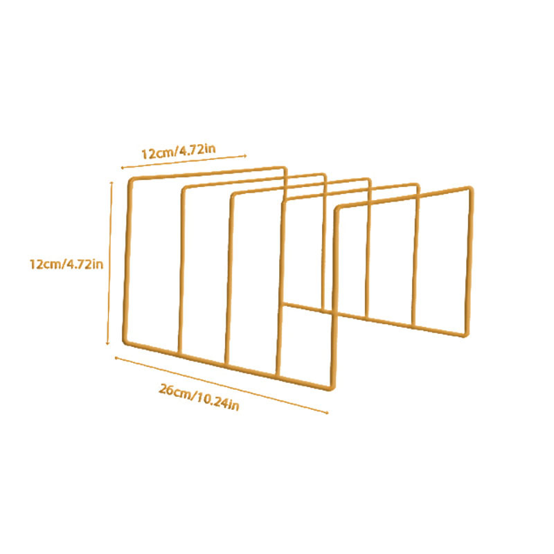 Nordic Ins Iron Triangle Book and Newspaper Sheet Creative Office Desktop Bookshelf Storage Storage Station Sheet Repair Cross-border