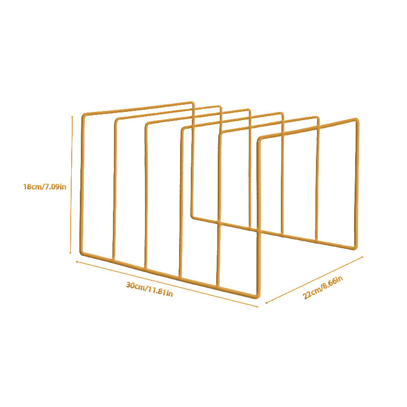Nordic Ins Iron Triangle Book and Newspaper Sheet Creative Office Desktop Bookshelf Storage Storage Station Sheet Repair Cross-border