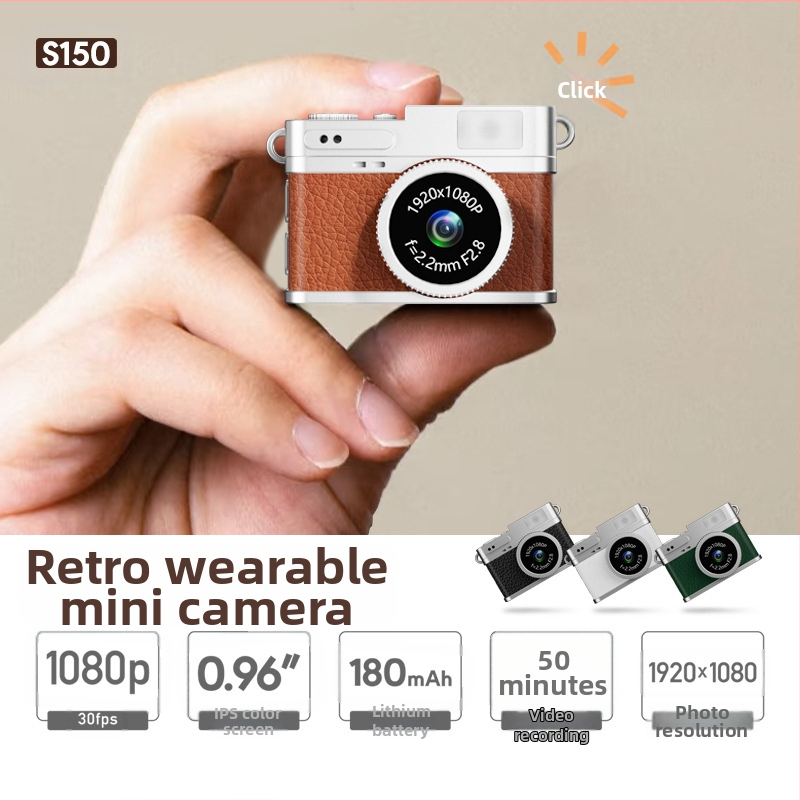 Piiriülene retro minikaamera tudengipidu digikaamera kõrglahutusega foto- ja videokaamera kaasaskantav väikekaamera