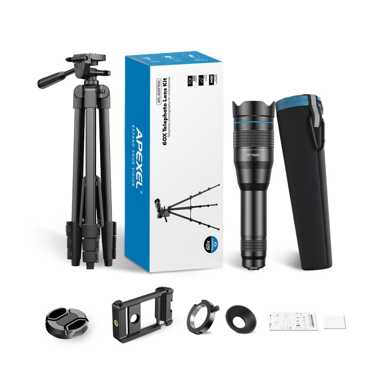 APEXEL 60-szoros teleobjektíves távcső HD monokuláris kézi fényképezési távcső lencséje