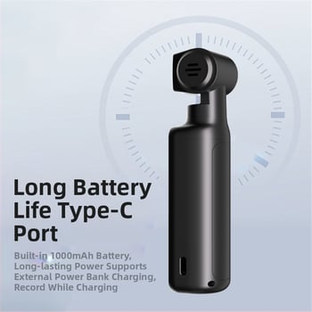 Populiari K1 kišeninė kamera 4K HD sportinė kamera rankinė dviračių sporto kamera 270° besisukanti vlog