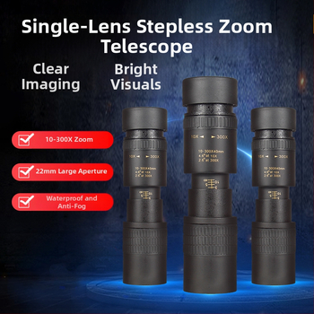 10–300x 40 naujas teleskopas su didelio galingumo HD vieno vamzdžio priartinimu, mobiliojo telefono kamera