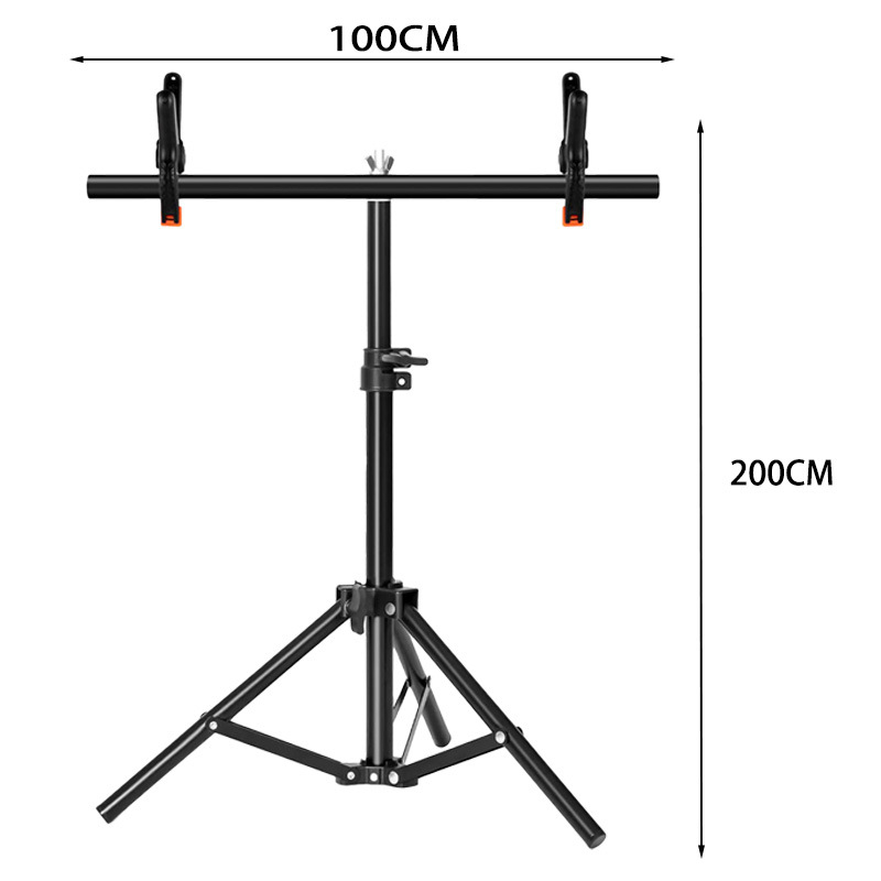 Teleskopisks T-veida fona statīvs fotogrāfijai Gantrijas fons tiešraides pārraidei zaļš ekrāns statīvs šķērsstienis foto fona statīvs T-veida statīvs