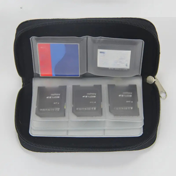 Tõmblukuga mängukaardikott mälukaardikott suure mahutavusega kaasaskantav organiseerimiskott kohandatava logoga mitmevärviline lihtne