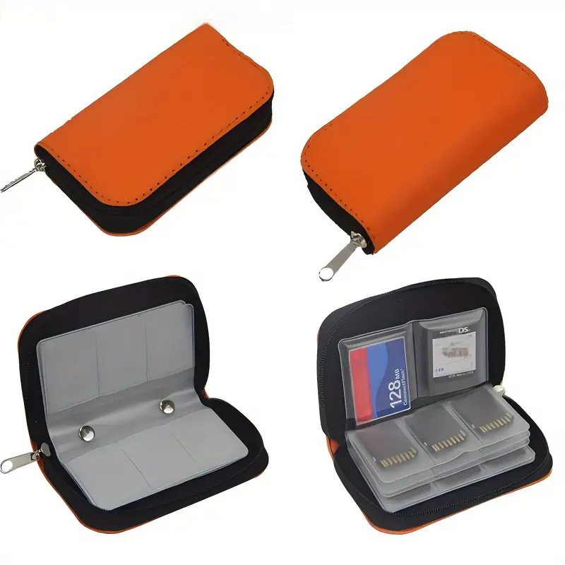 Tõmblukuga mängukaardikott mälukaardikott suure mahutavusega kaasaskantav organiseerimiskott kohandatava logoga mitmevärviline lihtne