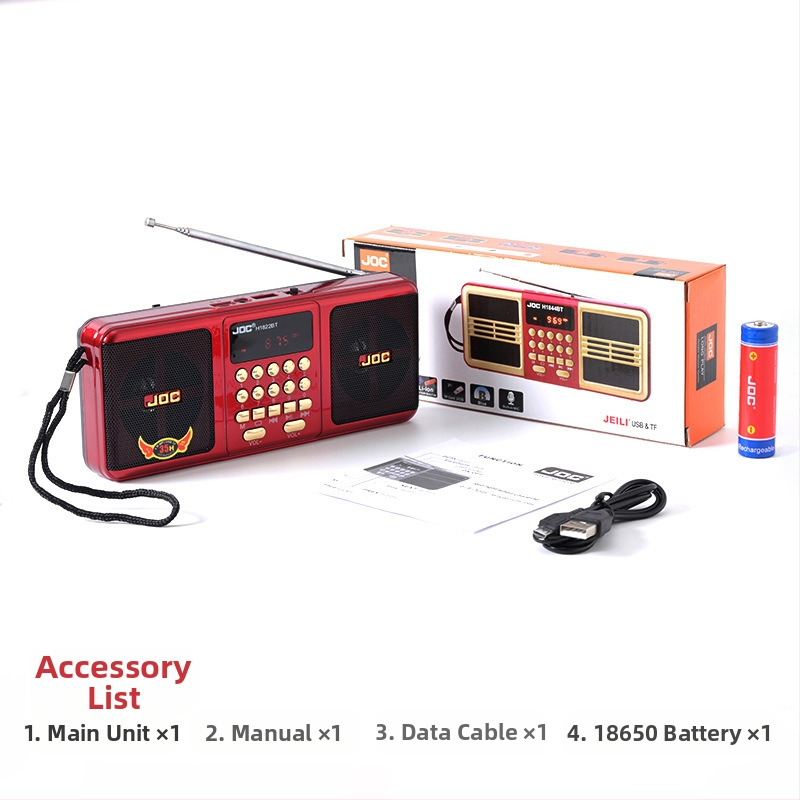 Преносимо радио за възрастни хора с пълна лента, многофункционално радио с пълна лента, фабрика за Bluetooth високоговорител на едро