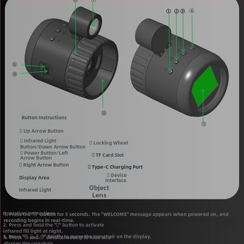 Ηλεκτρονικό προσοφθάλμιο, βίντεο παρατήρησης πουλιών, υπέρυθρη νυχτερινή όραση υψηλής ευκρίνειας, αστρονομικό μονοκύτταρο, έγχρωμη νυχτερινή όραση, μονοκύτταρο, τηλεσκόπιο, νυχτερινό ψάρεμα