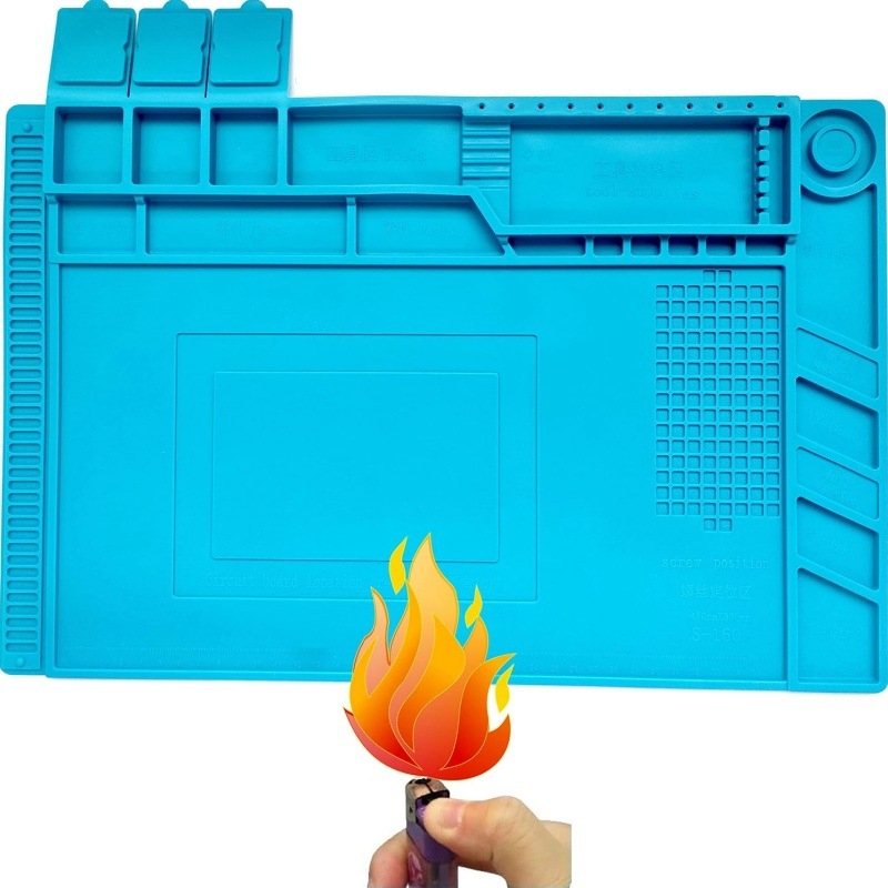 Arvuti ja mobiiltelefoni remont, kõrge temperatuurikindel silikoonpadja remonditöökoda, antistaatiline teip, magnetiline remondipadi S-160