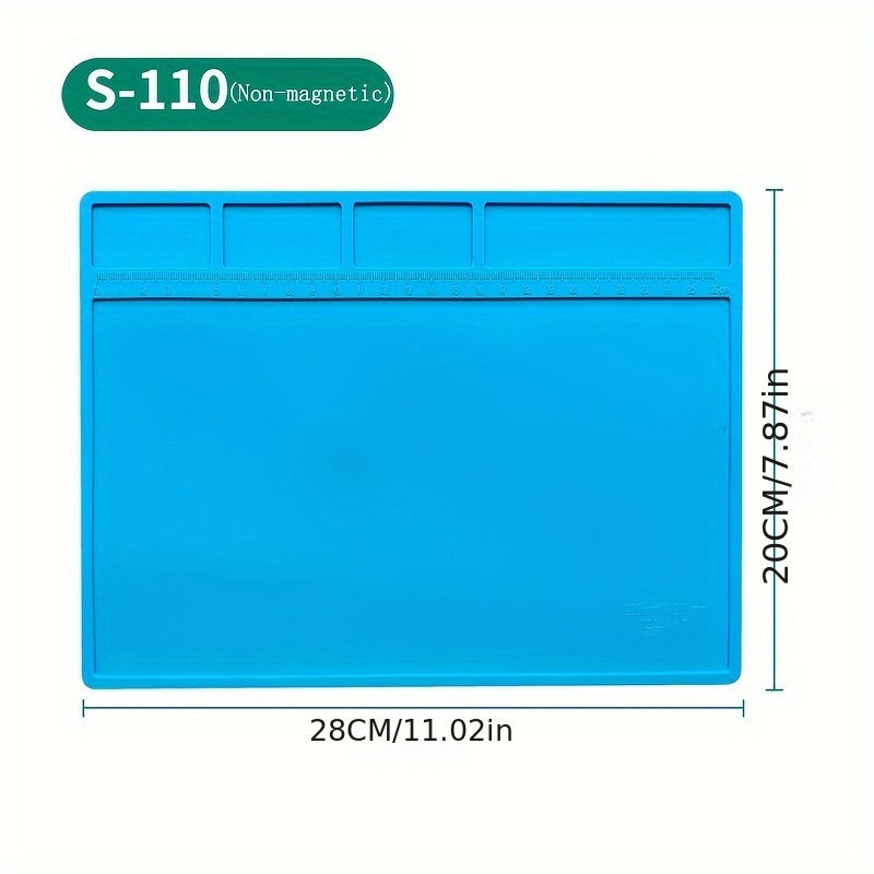 Arvuti ja mobiiltelefoni remont, kõrge temperatuurikindel silikoonpadja remonditöökoda, antistaatiline teip, magnetiline remondipadi S-160