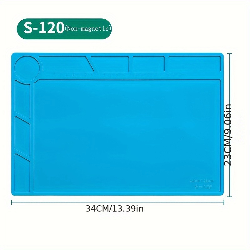 Arvuti ja mobiiltelefoni remont, kõrge temperatuurikindel silikoonpadja remonditöökoda, antistaatiline teip, magnetiline remondipadi S-160