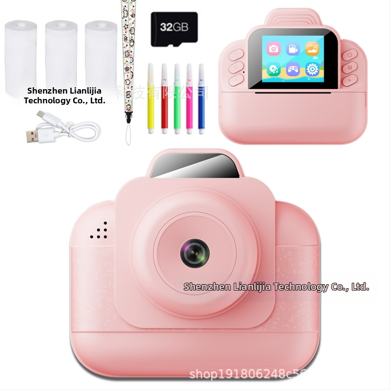 Puzles bērnu kamera Pārrobežu fotoattēlu drukāšanas kamera Drukā HD termiskā bērnu fotokamera