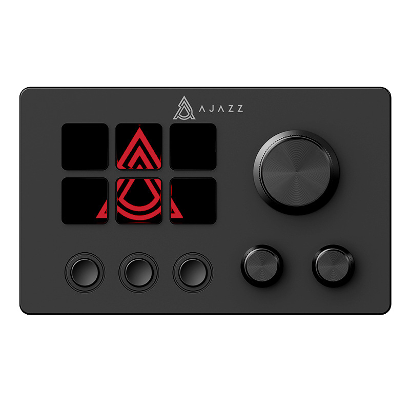 Black Jue akp03 asztali segédkonzol panelvezérlő, részvénykereskedéshez, élő hanggal, programozható gyorsbillentyű